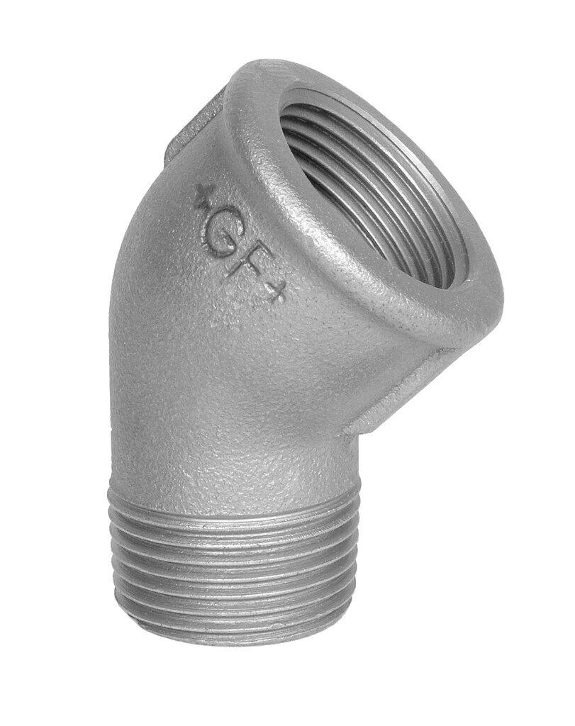 GF  121  elbow    1/2" black